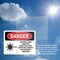 Signmission Radiation & Laser Sign, 18 in H x 24 in W, Plastic, Rectangle OS-2PACK-DS-P-1824-L-1377 - alternate 6